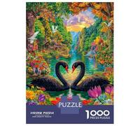 Cigno dell'amore Puzzle 1000 Pezzi | Puzzle Per Adulti E Bambini | Per Tutta La Famiglia | Con Una Misura Di 52x38cm/1000pcs