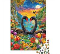 Cigno dell'amore Puzzle 1000 Pezzi | Puzzle Per Adulti E Bambini | Per Tutta La Famiglia | Con Una Misura Di 38x26cm/1000pcs