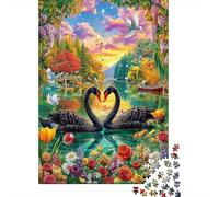 Cigno dell'amore Puzzle 1000 Pezzi | Puzzle Per Adulti E Bambini | Per Tutta La Famiglia | Con Una Misura Di 52x38cm/1000pcs