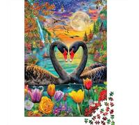 Cigno dell'amore Puzzle 1000 Pezzi | Puzzle Per Adulti E Bambini | Per Tutta La Famiglia | Con Una Misura Di 70x50cm/1000pcs