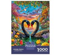 Cigno dell'amore Puzzle 1000 Pezzi | Puzzle Per Adulti E Bambini | Per Tutta La Famiglia | Con Una Misura Di 38x26cm/1000pcs