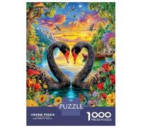 Cigno dell'amore Puzzle 1000 Pezzi | Puzzle Per Adulti E Bambini | Per Tutta La Famiglia | Con Una Misura Di 38x26cm/1000pcs