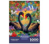Cigno dell'amore Puzzle 1000 Pezzi | Puzzle Per Adulti E Bambini | Per Tutta La Famiglia | Con Una Misura Di 70x50cm/1000pcs