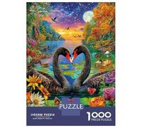 Cigno dell'amore Puzzle 1000 Pezzi | Puzzle Per Adulti E Bambini | Per Tutta La Famiglia | Con Una Misura Di 52x38cm/1000pcs