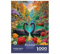Cigno dell'amore Puzzle 1000 Pezzi | Puzzle Per Adulti E Bambini | Per Tutta La Famiglia | Con Una Misura Di 38x26cm/1000pcs