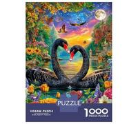 Cigno dell'amore Puzzle 1000 Pezzi | Puzzle Per Adulti E Bambini | Per Tutta La Famiglia | Con Una Misura Di 38x26cm/1000pcs