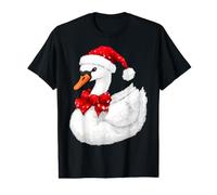Cigno di Natale Maglietta con Stampa Grafica Economica