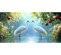 Cigno Dipingere con i Numeri Kit, Frutta Grande Paint by Numbers Adulti, Set di Pittura con i Numeri, Kit di Pittura Acrilica, Principianti Tela Fai da Te Pittura a Olio,Decor 60x120cm J0L-451