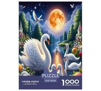 Cigno | Magico Puzzle Da 1000 Pezzi, Gioco Educativo Impegnativo Attività Famigliare Per Adulti E Ragazzi, Unica Decorazione Per La Casa | Regalo 70x50cm/1000pcs