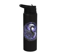 Cigno nero a luce di luna Stainless Steel Insulated Water Bottle