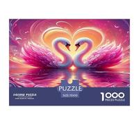 Cigno Puzzle 1000 Pezzi Adatto Per Adulti Un Enigma Impossibile Cigno Decorazione Della Casa Giochi Di Sfida in Carta Originale Miglior 70x50cm/1000pcs