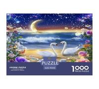 Cigno Puzzle 1000 Pezzi Adatto Per Adulti Un Enigma Impossibile Cigno Decorazione Della Casa Sfide EduGattoive in Carta Originale Miglior 70x50cm/1000pcs