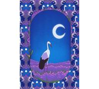 Cigogne au clair de lune - Carnet A5: Pages vierges