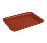 CIGPKLO Sottovaso 1 pezzo di plastica resistente rettangolare vaso for fiori for interni ed esterni sottovaso for piante(Red-35cmX25cm)