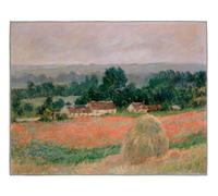 CIHCOHOME Tappeto paesaggio campo di fieno Monet 180x270cmTappeto rustico campagna con campo agricolo e fieno per soggiorno camera sala da pranzo, morbido, antiscivolo