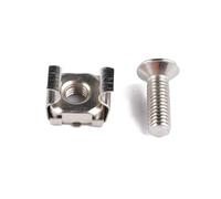 Ciieeo 1 Set Cage Nuts Con Per Rack Server E Armadi Al Carbonio E Resistenti Alla Corrosione 20 Pezzi
