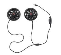 Ciieeo 1 Set Gilet Raffreddamento con Ventilatore USB Regolabile per Abbigliamento Facile da Installare e Portatile Compatibile con Power Bank e Caricatore da Muro Completo Ventilatori