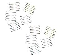 Ciieeo 10 Fogli Adesivi per Eyeliner Autoadesivi Glitterati Leggeri Finitura Smudgefree, Facili da Regolare, per Look Occhi da Principianti e Party