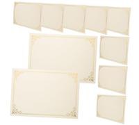Ciieeo 10 Fogli Carta Pergamena Bianca Stampabile per Certificati e Diplomi Design Elegante e Bordi Delicati, per Uso Domestico e Ufficio