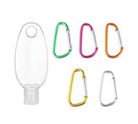 Ciieeo 10 Pezzi Flacone da Viaggio 30ml Ricaricabile in Petg con Tappo e Gancio per Appendere, Facile da Trasportare, per Lozione Mani in Casa e Ovunque Colore Casuale
