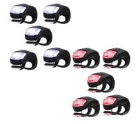 Ciieeo 10 Pezzi Luce per Bicicletta Compatta, Fanale Posteriore | Montaggio Semplice, Design Compatto, Accessorio per Bici da Montagna, Uso su Strada e Percorsi, Colore Nero