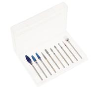 Ciieeo 10 Pezzi Metal Drill Bit per Manicure e Pedicure per Uso Professionale senza Polvere Leggero per Centri Estetici