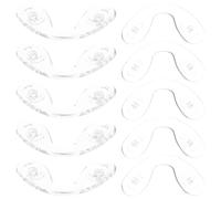 Ciieeo 10 Pezzi Naselli in Silicone Morbido per Occhiali da Sole, Cuscinetti Antiscivolo per Naso, Ricambi per Montature Ottiche Medio 31X17Mm, Accessori per Protezione Occhi e Comfort