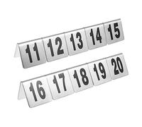 Ciieeo 10 pezzi Segnaposto Numerici Acciaio Inossidabile da da per Ristoranti e Design e Visibile per Banquet e Ricevimenti