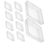 Ciieeo 10 Piastre di Petri in Plastica 10X10 CM con Coperchio Set da 10 Pezzi per Laboratorio Piatti di Agar per Microbiologia Chimica e Progetti Scientifici Uso Didattico e Ricerca