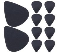 Ciieeo 10 Plettri Neri in Celluloide da 0,5 Mm per Chitarra Acustica, Elettrica e Basso - Accessori per Musicisti Rock, Jazz e Classici - Set da 10 Pezzi per Performance e Pratica