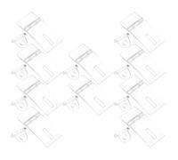 Ciieeo 10 Set Di Fermagli A Fibbia Per Scatole Chiusura A Scatto In Acrilico Trasparente Chiusura A Scatto Trasparente Cerniera Per Porta In Acrilico Cerniera Per Armadietto