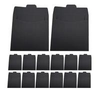 Ciieeo 100 Buste per CD e Dvd in Carta Kraft Nera, Custodia Interna Resistente e Versatile per Archiviazione e Trasporto, Maniche Disco Leggere per Viaggi e Uso Quotidiano