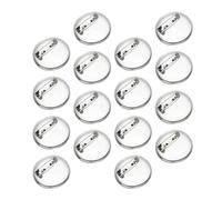 Ciieeo 100 Pezzi Accessori per Spille Fai da Te Base Piastra Rotonda 3 CM in Lega Leggera, Fermagli per Gioielli e Lavori Artigianali Personalizzati, Kit per Creazione Distintivi e Badge