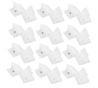Ciieeo 100 pezzi Cunei Angolari in Plastica Bianca con per Rinforzo Mobili Supporto Stabile per e Ripiani Armadi Kit Riparazione Versatile e Facile da Installare