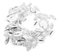 Ciieeo 100 Pezzi Decorazioni per Unghie a Forma di Buddha in Lega Argento 3d Kit per Nail Art e Manicure Fai da Te Accessori Religiosi per Decorazioni Unghie Quotidiane