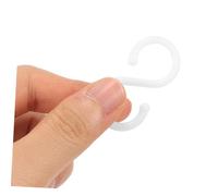 Ciieeo 100 Pezzi Ganci S in Plastica Bianca Appendini per Cucina e Bagno Portautensili e Asciugamani Adatti per Mensole Porte e Negozio Soluzione Versatile
