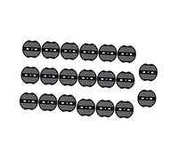 Ciieeo 100 Pezzi Guarnizioni per Picchetti da Giardino in PE Nero, Tamponi per Ancoraggio Piante e Paesaggistica, Adatti per Uso Domestico e Giardino, Diametro Filo 3mm