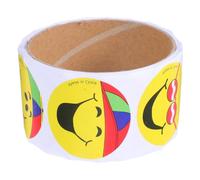 Ciieeo 100 Pz Adesivi Con Faccine Sorridenti e Tristi Adesivo Sorriso Triste Incentivo Adesivi Per Insegnanti Adesivo Premio Insegnante Premi Di Frutta Applique Cartone Animato Bambino