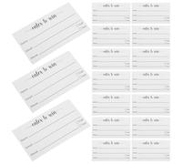 Ciieeo 100 Schede di Voto Bianche e Biglietti Elettorali Vuoti per Eventi, Moduli Iscrizione Multiuso per Feste e Concorsi, Fogli per Raccolta Nomi e Votazioni Lotteria