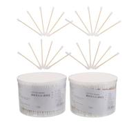 Ciieeo 1000 Pezzi Bastoncini di Cotone Doppia Punta Testa a Spirale e Punta Appuntita, in Cotone e Legno, Design Compatto Versatile per Pulizia Orecchie e Applicazioni di Nail Art