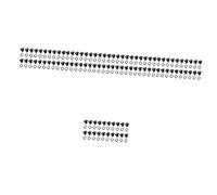 Ciieeo 100pezzi Per Scarpe Fibbia Per e Decorazioni Per Scarpe Accessori Per Riparazioni e Te Colore Grigio