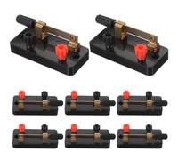 Ciieeo 10pcs Single Pole Single Throw Switch Spst Circuito Elettrico Toggle per Laboratori di Fisica Esperimenti Educativi FAI DA TE Batteria di Frutta Classroom Attrezzature di Fisica