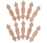 Ciieeo 10pezzi Colonna in Legno Intagliato Ornamento Per Vino Colonna Rustica Artigianale Per Decorazione Mobili Fai Da Te Stile Europeo Piccolo Pilastro Per Soggiorno Cucina