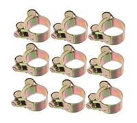 Ciieeo 10pezzi Fascette t Per Tubi in Acciaio Inossidabile Staffe Di Collegamento Tubi Regolabili Fascette Metalliche Resistenti Per Impianti Idraulici e Automobilistici Stringitubo Bullo