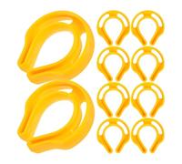 Ciieeo 10pezzi Ferma Porta Per Ragazzo Ragazza e Ragazzo Ragazza Anticollisione Plastica Gialla Sicurezza Per Facile Installazione Per Casa Scuola e Asilo