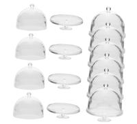 Ciieeo 10pezzi Mini Cake Dome Per Decorazioni Case Accessori Trasparenti Per e Dolci Per e