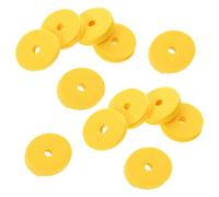 Ciieeo 12 Pezzi Gommini in Feltro Giallo per Piatti Batteria, Cuscinetti Protettivi per Supporti Hi-hat e Piatti, Facili da Installare per Esibizioni e Prove