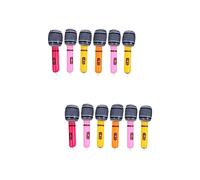 Ciieeo 12 Pz Microfono gonfiabile gonfiare i microfoni per microfono senza fili microfoni karaoke microfono per karaoke microfono per bambini Divertente microfono giocattolo pvc