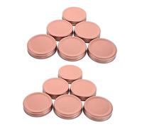 Ciieeo 12 set Coperchi in Rotondi per Barattoli Bocca Stretta Ermetici e Resistenti per Conserve e Alimenti Freschi Colore Rosa Oro Chiusura Tenuta d Aria