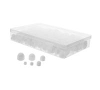 Ciieeo 160 Pezzi Coperture in Gomma Esagonali Bianche Tappi Protettivi per Filetti Coprifiletti Antiscivolo per Bulloni Custodia Compatta per Uso Professionale e Domestico